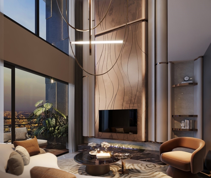 Căn duplex hai tầng tại Fiato Uptown có giá từ 55 triệu đồng một m2. Ảnh: