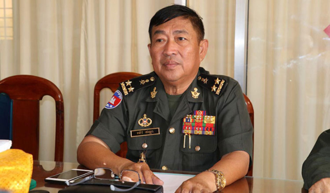Tướng Mao Phalla, phát ngôn viên quân đội Campuchia. Ảnh: RCA