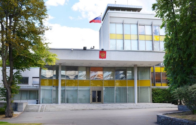 Đại sứ quán Nga tại Stockholm, Thụy Điển. Ảnh: TASS