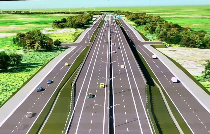 Phối cảnh cao tốc TP HCM - Thủ Dầu Một - Chơn Thành đi qua Bình Phước. Ảnh: Chủ đầu tư