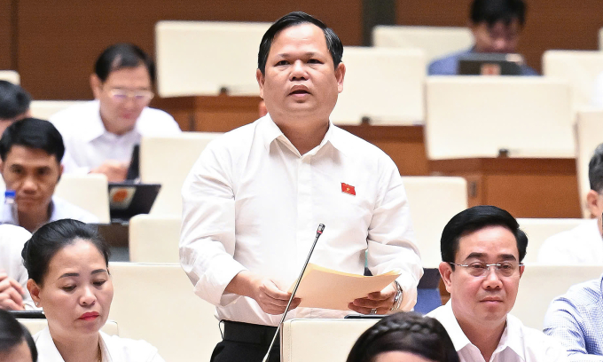 Đại biểu Nguyễn Duy Thanh (Phó chủ tịch Hiệp hội doanh nghiệp tỉnh Cà Mau). Ảnh: Cổng TTĐT Quốc hội