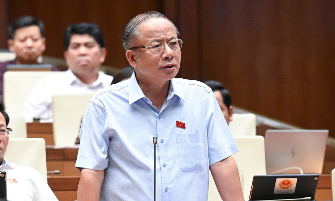 Đại biểu Nguyễn Văn Thân (Chủ tịch Hiệp hội Doanh nghiệp nhỏ và vừa Việt Nam). Ảnh: Cổng TTĐT Quốc hội