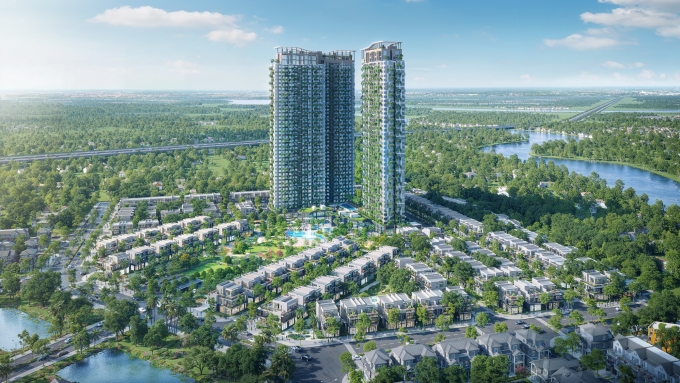 Sky Retreat gồm 1.170 căn hộ và 221 bất động sản thấp tầng. Ảnh: Ecopark