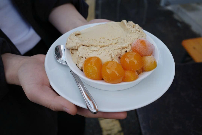 Món kem Geisha Gelato tại Oas Roaster. Ảnh: Oas_is_oasis/ Instagram