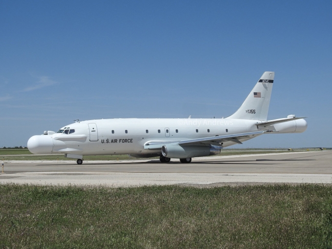 Máy bay NT-43A tiếp nhiên liệu tại sân bay Amarillo, Texas, ngày 23/5. Ảnh: Facebook/Andy Andrews