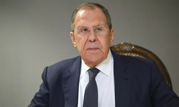 Ngoại trưởng Nga Sergey Lavrov tại Riyadh, Arab Saudi ngày 18/2. Ảnh: RIA Novosti