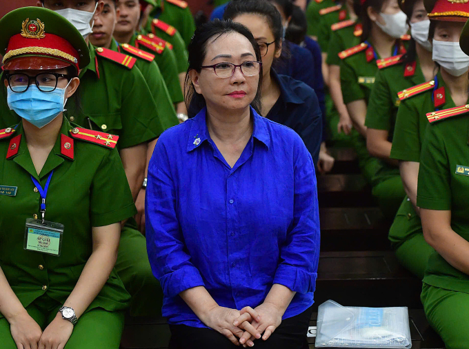 Bà Trương Mỹ Lan trong phiên xử phúc thẩm giai đoạn 2 hồi tháng