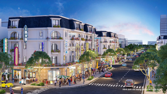 Phối cảnh tuyến phố thương mại trung tâm dự án. Ảnh: The Metropolitan