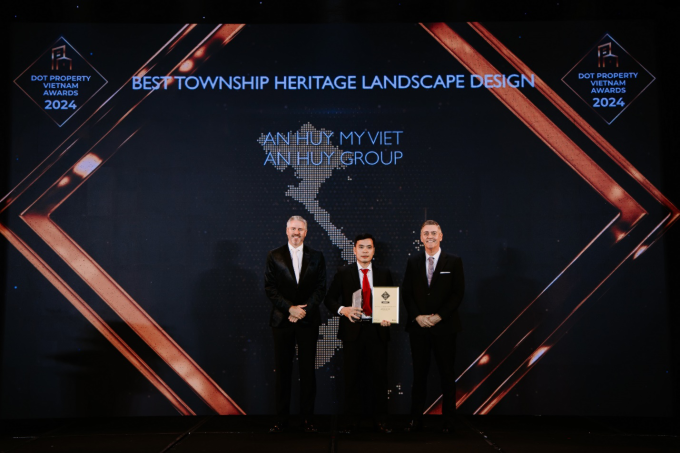 An Huy Mỹ Việt nhận giải thưởng tại Dot Property Adwads 2024. Ảnh: An Huy Group