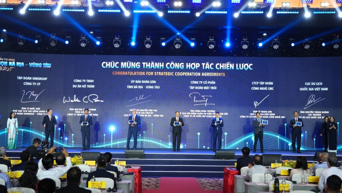 Lễ ký kết hợp tác Sun Group và tỉnh Bà Rịa - Vũng Tàu. Ảnh: Sun Property