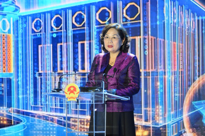 Bà Nguyễn Thị Hồng - Thống đốc Ngân hàng Nhà nước phát biểu tại hội nghị. Ảnh: Agribank