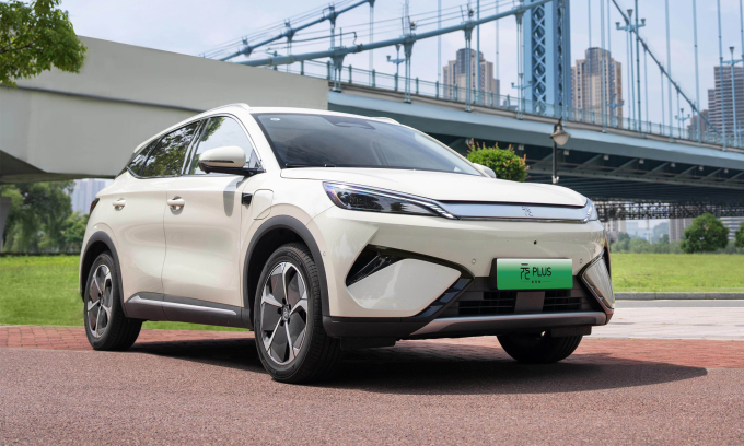 BYD Yuan Plus nằm trong danh sách giảm giá, với mức giảm gần 15%. Ảnh: BYD