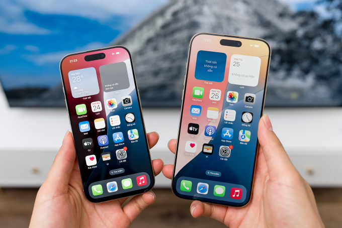 iPhone 16 Pro và 16 Pro Max. Ảnh: Tuấn Hưng.