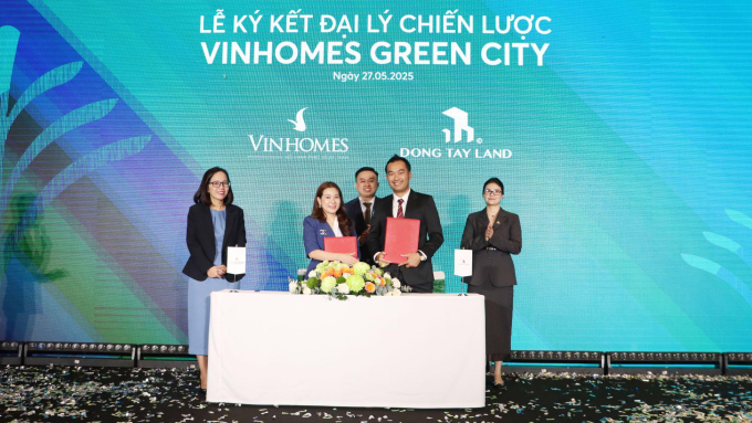 Đông Tây Land ký kết hợp tác chiến lược dự án Vinhomes Green City. Ảnh: Đông Tay Land