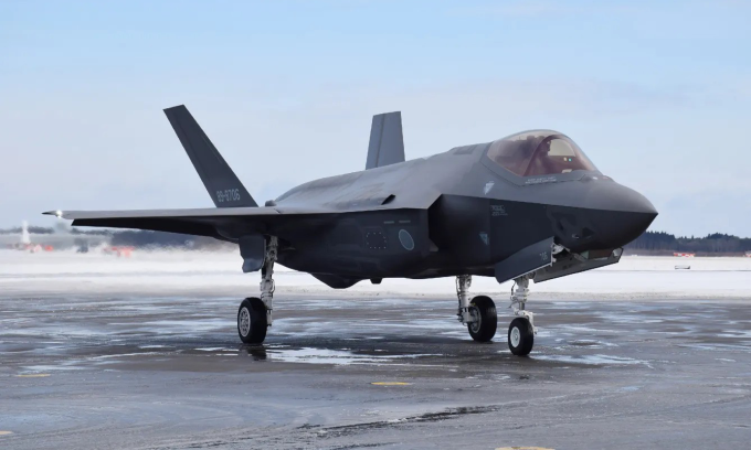 Tiêm kích F-35A Nhật Bản tại tỉnh Aomori năm 2018. Ảnh: AFP