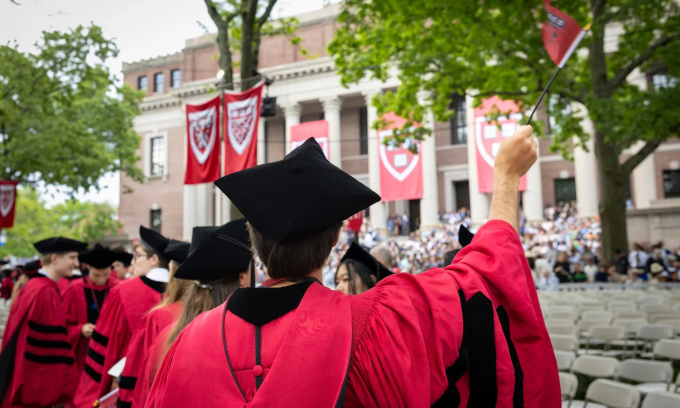 Khung cảnh Lễ Tốt nghiệp tại Đại học Havard. Ảnh. Havard