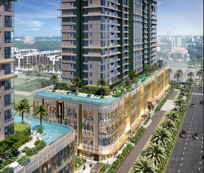 Các tiện ích được trang bị theo chiều cao của dự án.