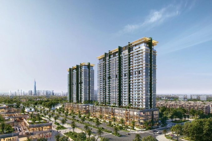 Lumière Midtown bao gồm 2 tòa tháp, cung cấp 808 căn hộ. Ảnh: Masterise Homes