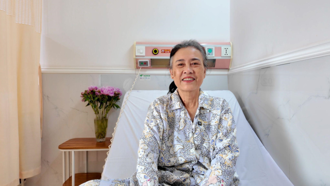 Bệnh nhân hồi phục tốt sau phẫu thuật. Ảnh: Bệnh viện Đa khoa Hồng Ngọc