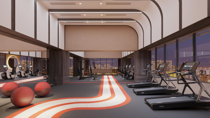 Tiện ích phòng gym tại dự án. Ảnh: KITA Group