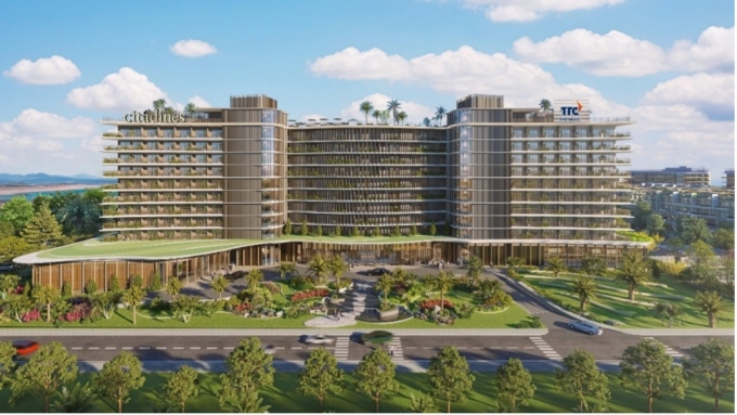 Phân khu khách sạn cao tầng mang thương hiệu Citadines Selavia Phu Quoc - trực thuộc dự án Selavia. Ảnh: TTC