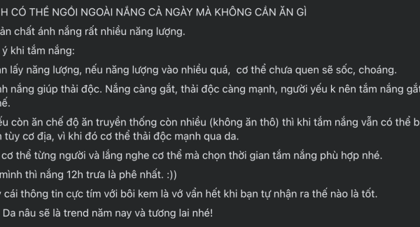Tắm nắng ‘trị bách bệnh’: Sự thật bạn cần biết