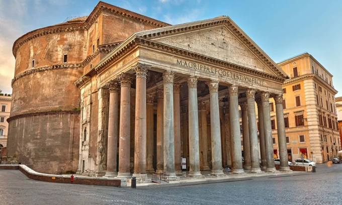 Đền thờ Pantheon do người La Mã xây dựng. Ảnh: Rome.info
