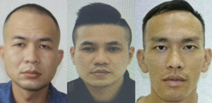 inh Xuân Sáng, Vũ Thành Quang và Nguyễn Xuân Đạt trong. Ảnh: Công an cung cấp
