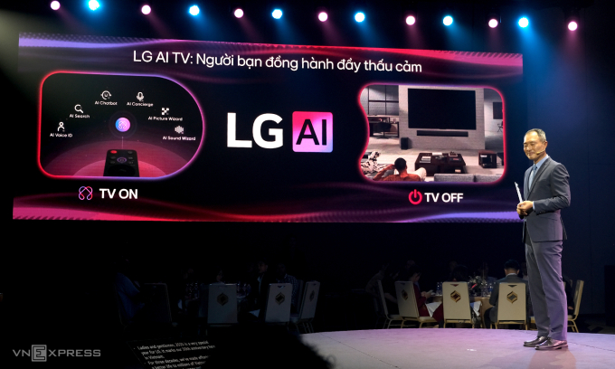 TV LG 2025 có các tính năng AI nhận dạng giọng nói, tương tác với Copilot. Ảnh: Tuấn Hưng