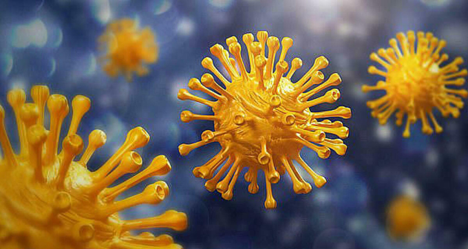 Minh họa virus nCoV gây bệnh Covid-19. Ảnh: Alamy