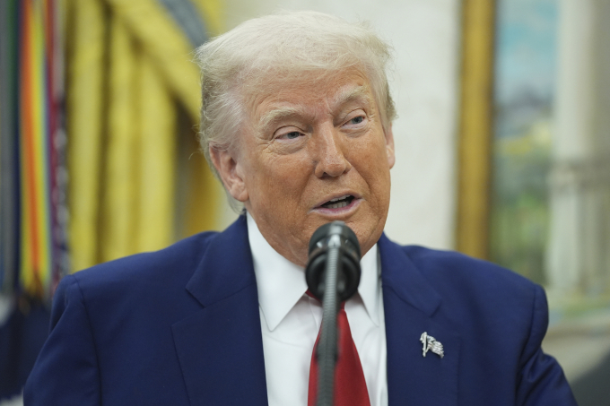 Tổng thống Mỹ Donald Trump tại Nhà Trắng ngày 28/5. Ảnh: AP