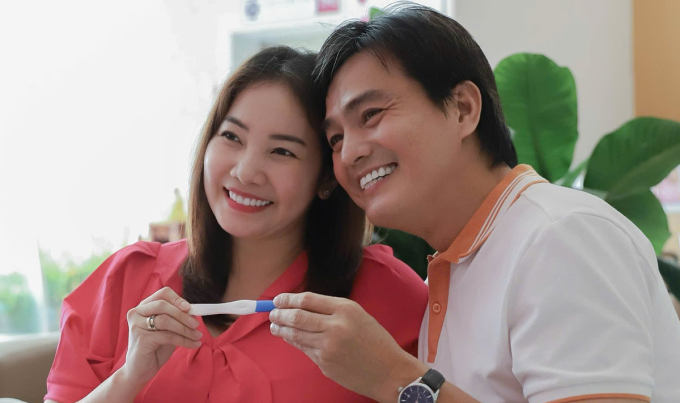 Cao Minh Đạt và vợ vui mừng khi sắp đón con đầu lòng. Ảnh: Nhân vật cung cấp