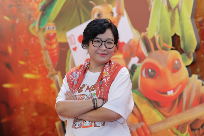 Đạo diễn Mai Phương ở buổi công chiếu phim hôm 28/5 tại TP HCM. Ảnh: Nhân vật cung cấp