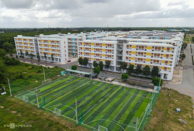 Khu nhà ở xã hội Định Hòa, phường Định Hòa (TP Thủ Dầu Một, Bình Dương), tháng 7/2023. Ảnh: Quỳnh Trần