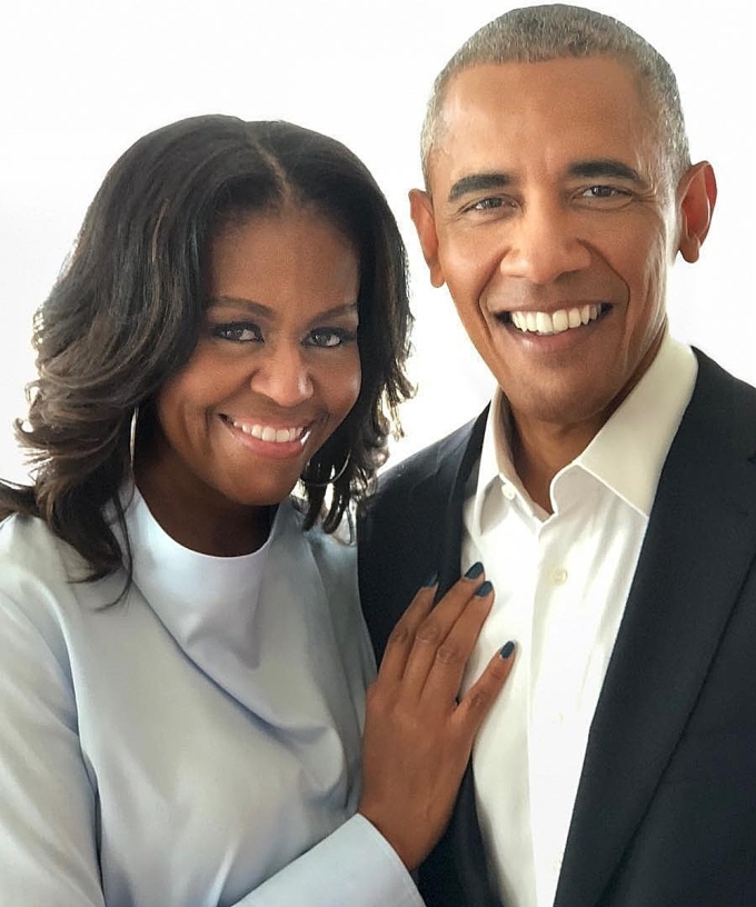 Vợ chồng cựu Tổng thống Mỹ Barack Obama. Ảnh: Instagram/ Michelle Obama