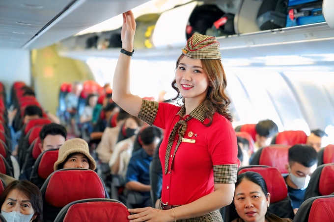 Tiếp viên của hãng bay. Ảnh: Tài Nguyễn