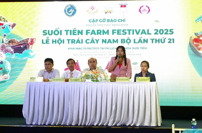 Họp báo Lễ hội Trái cây Nam Bộ và Ngày hội quảng bá nông sản TP HCM năm 2025. Ảnh: Sở Công Thương TP HCM