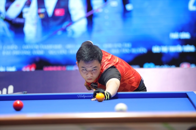 Bao Phương Vinh là cơ thủ duy nhất bất bại tại vòng bảng SCTV Cup 2025. Ảnh: SCTV