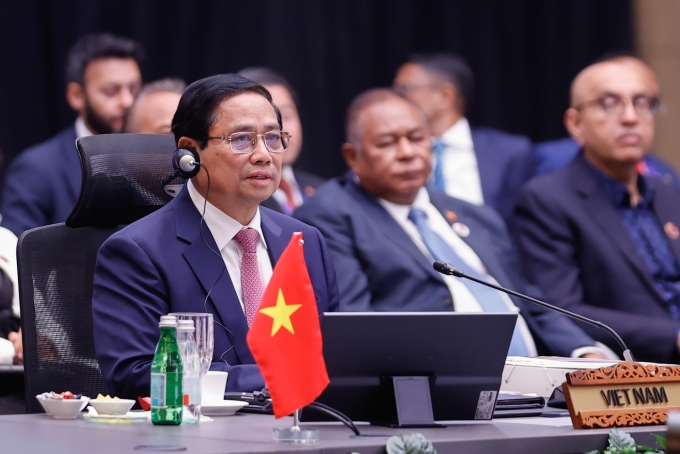 Thủ tướng Phạm Minh Chính dự Phiên họp toàn thể của Hội nghị Cấp cao ASEAN lần thứ 46 tại Trung tâm Hội nghị Quốc gia Kuala Lumpur, Malaysia, sáng 26/5. Ảnh: VGP
