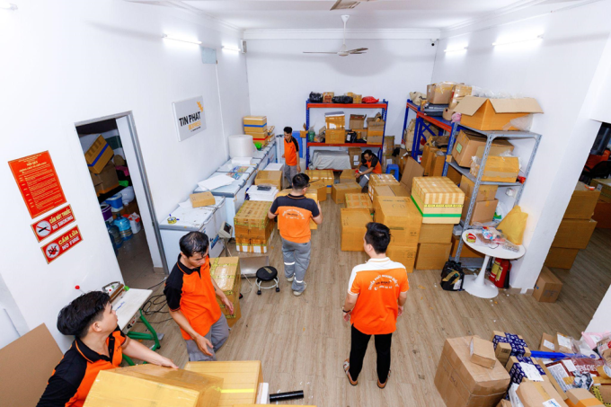 Một kho hàng của Tín Phát tại TP HCM. Ảnh: Tín Phát Express