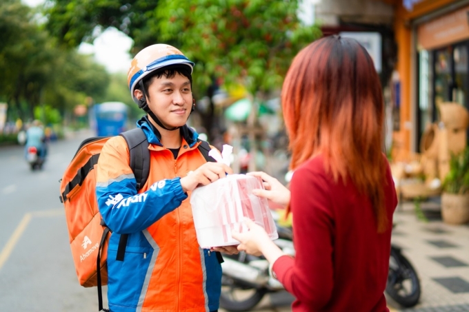 Ahamove sẵn sàng với mọi nhu cầu giao hàng nội thành của khách hàng. Ảnh: Ahamove