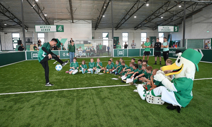 Nguyễn Ngọc Phát tại Bremen Football School - thuộc Học viện đào tạo trẻ của CLB Werder Bremen. Ảnh: NVCC