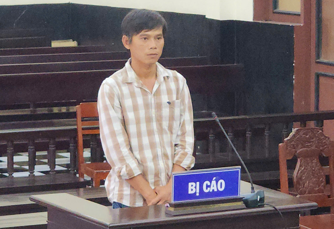 Võ Thanh Cư tại phiên xử sơ thẩm. Ảnh: Nam An