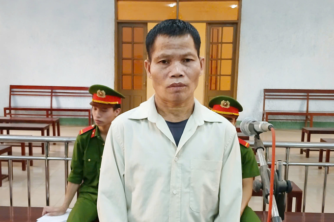 Nay Nhíp trong phiên tòa hôm nay. Ảnh: Ngọc Oanh