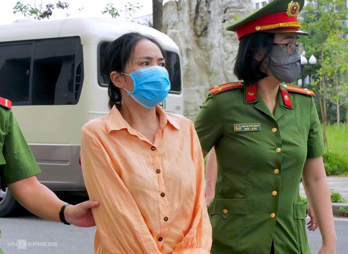 Bị cáo Nguyễn Thị Hằng. Ảnh: Ngọc Thành
