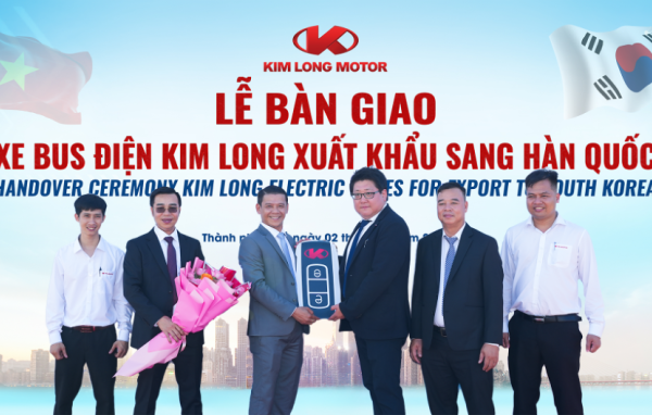 Kim Long Motor: Bàn giao bus điện cho đối tác Hàn Quốc