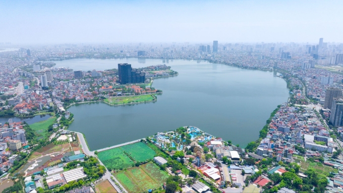 Một phần khu vực Tây Hồ, Hà Nội. Ảnh: GIA by Kita