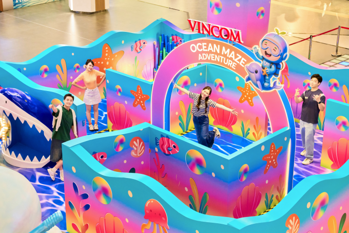 Những điểm check-in nhanh chóng thu hút sự chú ý của giới trẻ và gia đình đa thế hệ. Ảnh: Vinhomes
