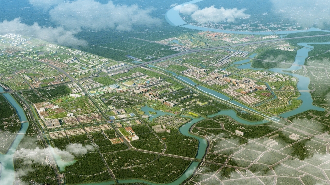 Sun Mega City bên hợp lưu ba dòng sông cổ, kiến tạo biểu tượng sống mới. Ảnh: Sun Property