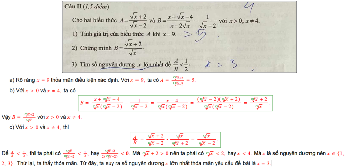 Gợi ý đáp án môn Toán thi lớp 10 ở Hà Nội - 1